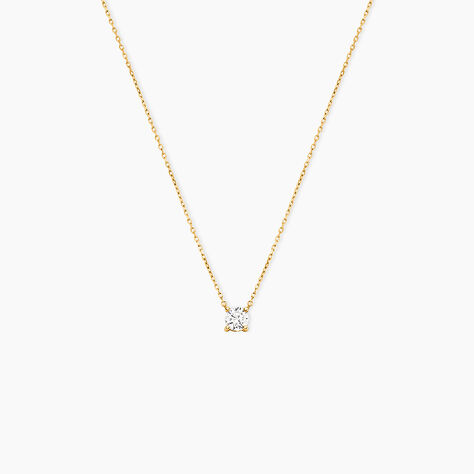 Collier One Or Jaune Diamant - Colliers solitaires Femme | Marc Orian