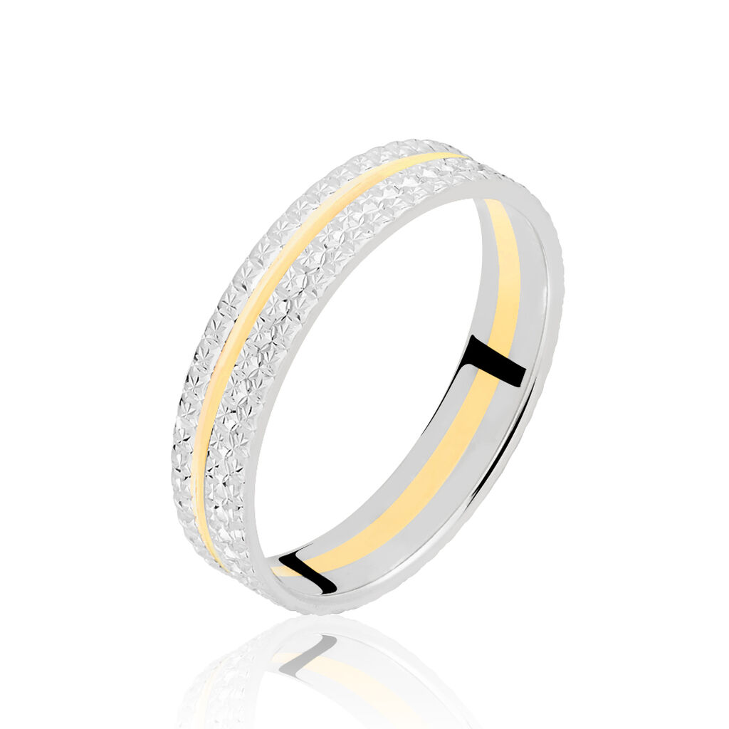 Alliance Rozella Ruban Plat Or Bicolore - Alliances duo Unisex | Marc Orian