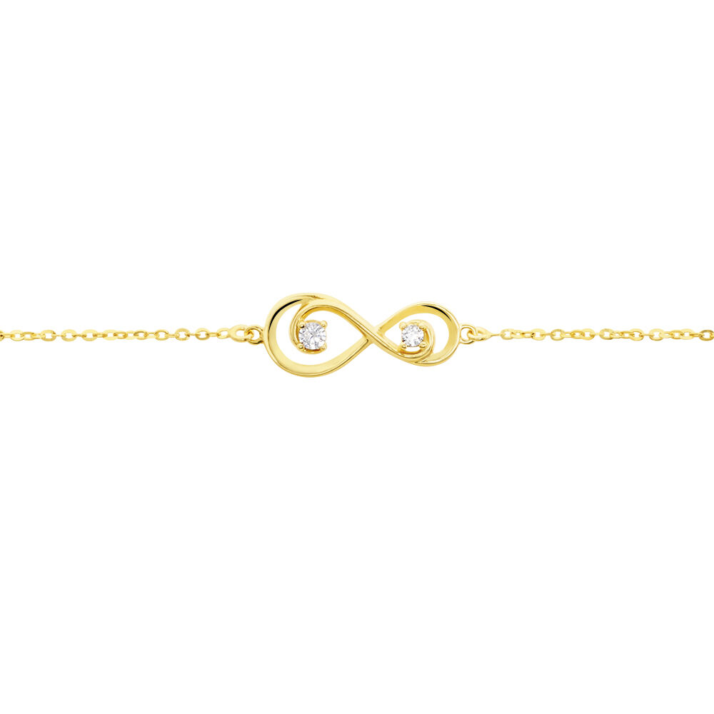 Bracelet Ademar Or Jaune Oxyde De Zirconium - Bracelets chaînes Femme | Marc Orian