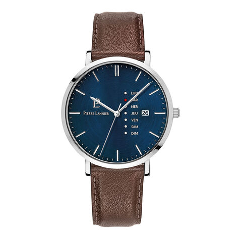 Montre Pierre Lannier Data Bleu - Montres étanches Homme | Marc Orian