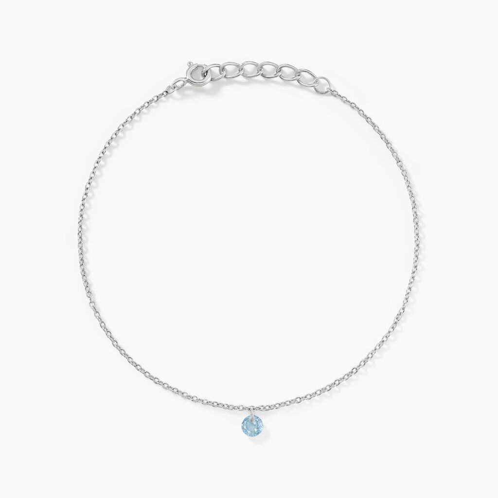 Bracelet Constantin Argent Blanc Oxyde De Zirconium - Bracelets fantaisie Femme | Marc Orian