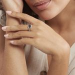 Bague Josyne Or Blanc Topaze Et Oxyde De Zirconium - Bagues pierres fines Femme | Marc Orian