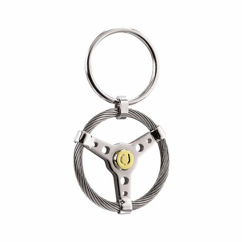 Porte Clefs Mariemeae Acier Bicolore - Bijoux fantaisie Homme | Marc Orian