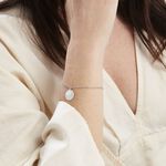 Bracelet Argent Blanc Tana Nacre - Bracelets Medailles Femme | Marc Orian