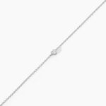 Bracelet Mini Heart Argent Blanc Oxyde De Zirconium - Bracelets fantaisie Femme | Marc Orian