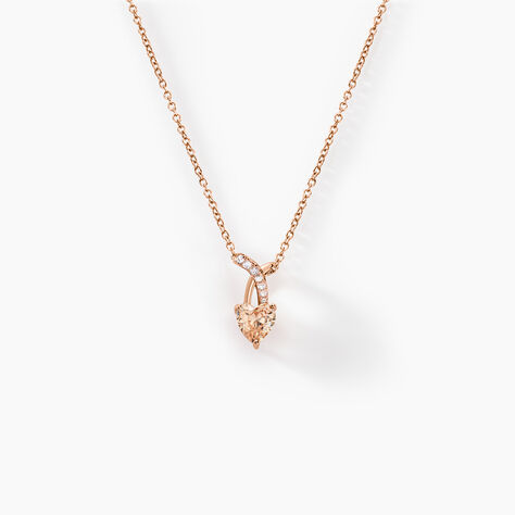Collier Avalon Argent Rose Oxyde De Zirconium - Colliers avec pierres Femme | Marc Orian
