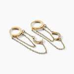 Cr&eacute;oles Acier Dor&eacute; Oxyde De Zirconium - Cr&eacute;oles Femme | Marc Orian