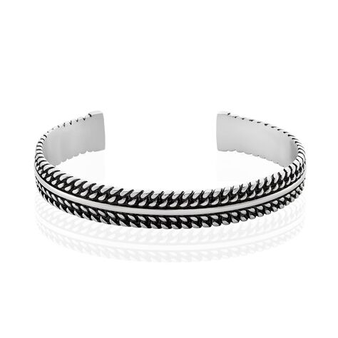 Bracelet Jonc Ouvert Acier Vieillit Wilbert - Bracelets jonc Homme | Marc Orian