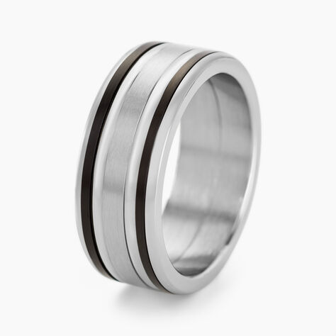Bague Margalith Acier Blanc - Bagues grosses Homme | Marc Orian