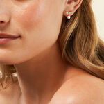 Boucles D'Oreilles Pendantes Elysia Or Jaune Perle De Culture Oxyde De Zirconium - Pendantes Femme | Marc Orian