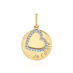 Pendentif Dezirinda Or Jaune Oxyde De Zirconium - Pendentifs Femme | Marc Orian