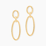 Boucles D'Oreilles Pendantes Franklyn Or Jaune - Pendantes Femme | Marc Orian