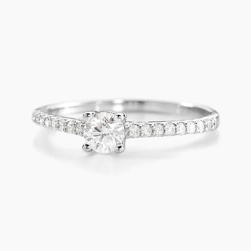 Bague Solitaire Or Blanc Nyala Diamants - Solitaires Femme | Marc Orian