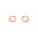 Boucles D'oreilles Puces Janne Argent Rose Oxyde De Zirconium - Puces Femme | Marc Orian