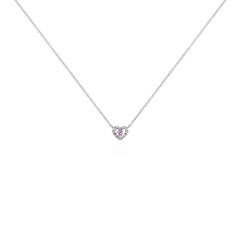 Collier Carren Argent Blanc Oxyde De Zirconium - Colliers solitaires Femme | Marc Orian