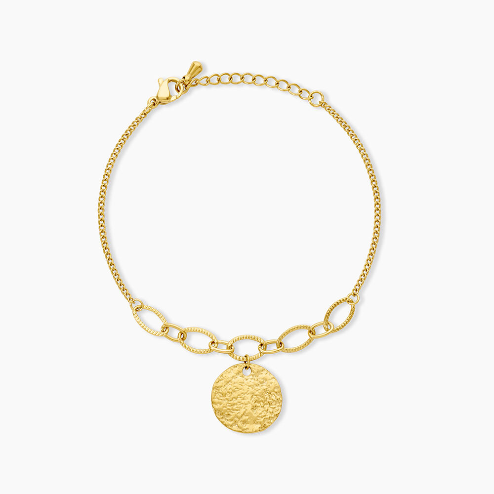 Bracelet Mila Acier Dor&eacute; - Bracelets Medailles Femme | Marc Orian