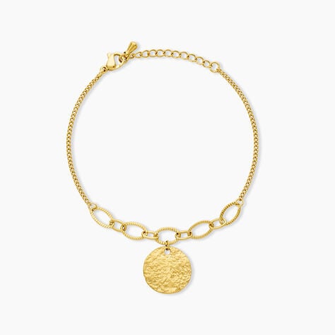 Bracelet Mila Acier Dor&eacute; - Bracelets Medailles Femme | Marc Orian