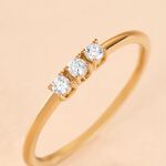 Bague Plaqu&eacute; Or Jaune Shalice Oxydes De Zirconium - Bijoux fantaisie Femme | Marc Orian