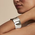 Bracelet Manchette Bento Acier Blanc - Bijoux fantaisie Femme | Marc Orian