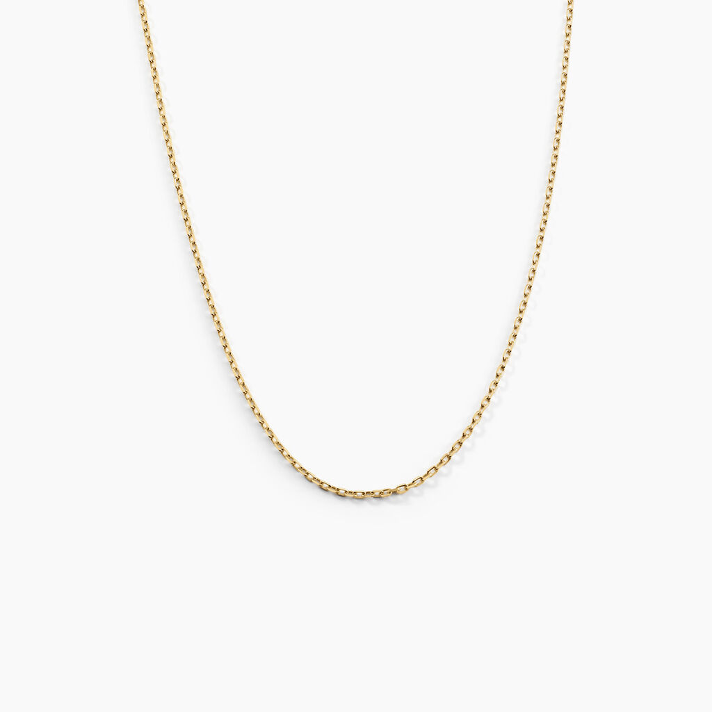 Chaîne Igoa Maille Forçat Diamantee Or Jaune - Chaines Femme | Marc Orian