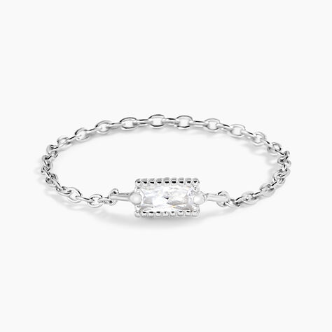 Bague Lipa Argent Blanc Oxyde De Zirconium - Solitaires Femme | Marc Orian