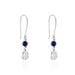 Boucles D'oreilles Pendantes Argent Kutrun Lapis Lazuli - Pendantes Femme | Marc Orian