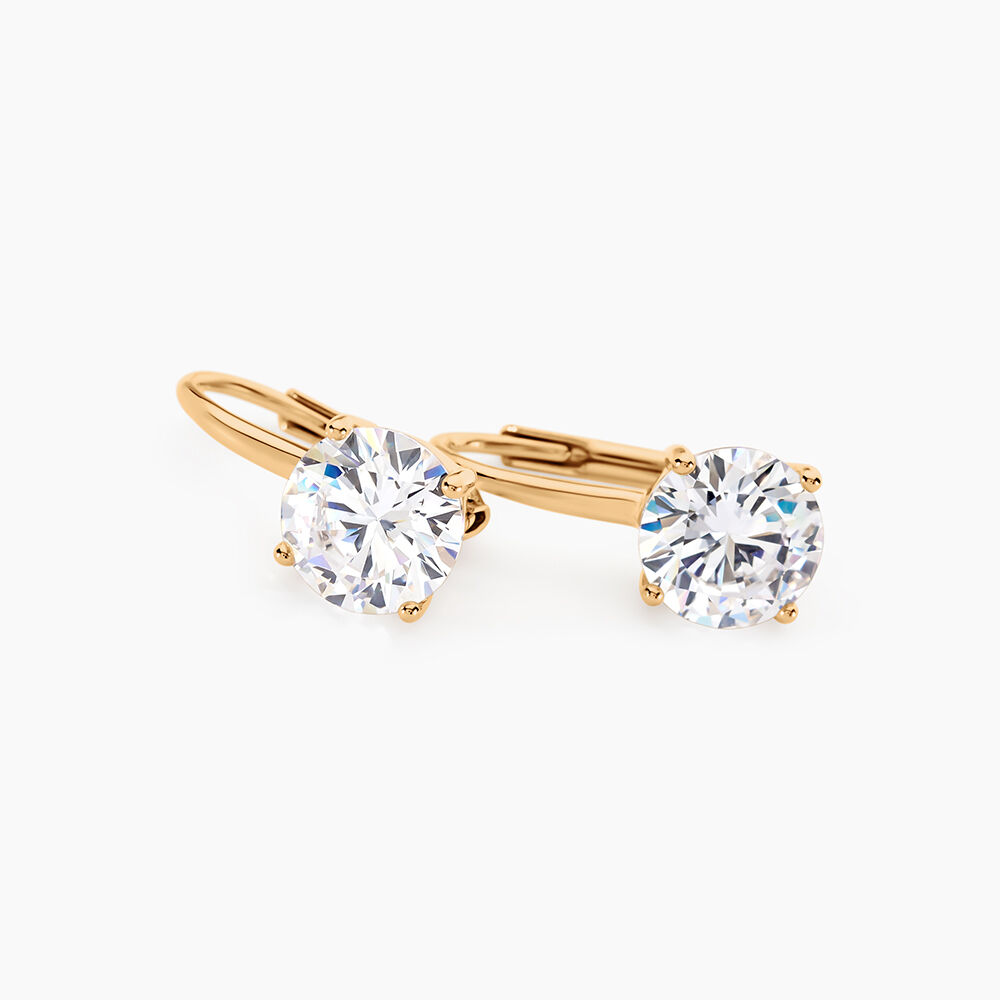 Boucles D'oreilles Pendantes Fippe Oxydes De Zirconium - Pendantes Femme | Marc Orian