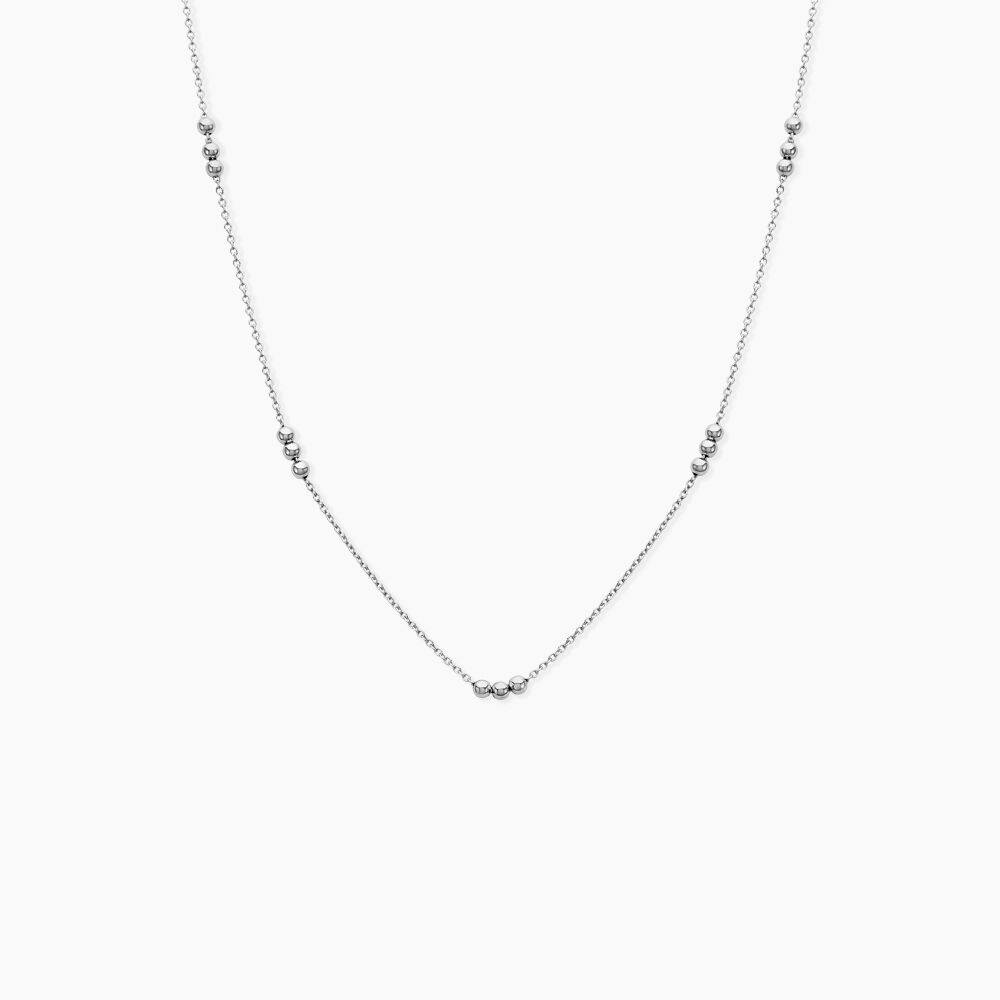 Collier Eniola Argent Blanc - Colliers Femme | Marc Orian