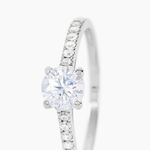 Bague Manon Or Blanc Oxyde De Zirconium - Solitaires Femme | Marc Orian