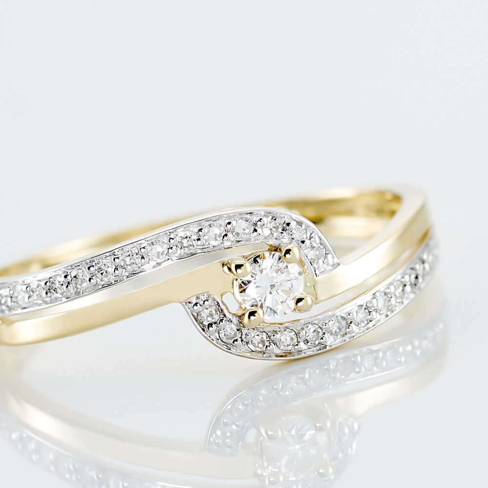 Bague Solitaire Vassilissa Or Jaune Diamant - Parures de mariage Femme | Marc Orian