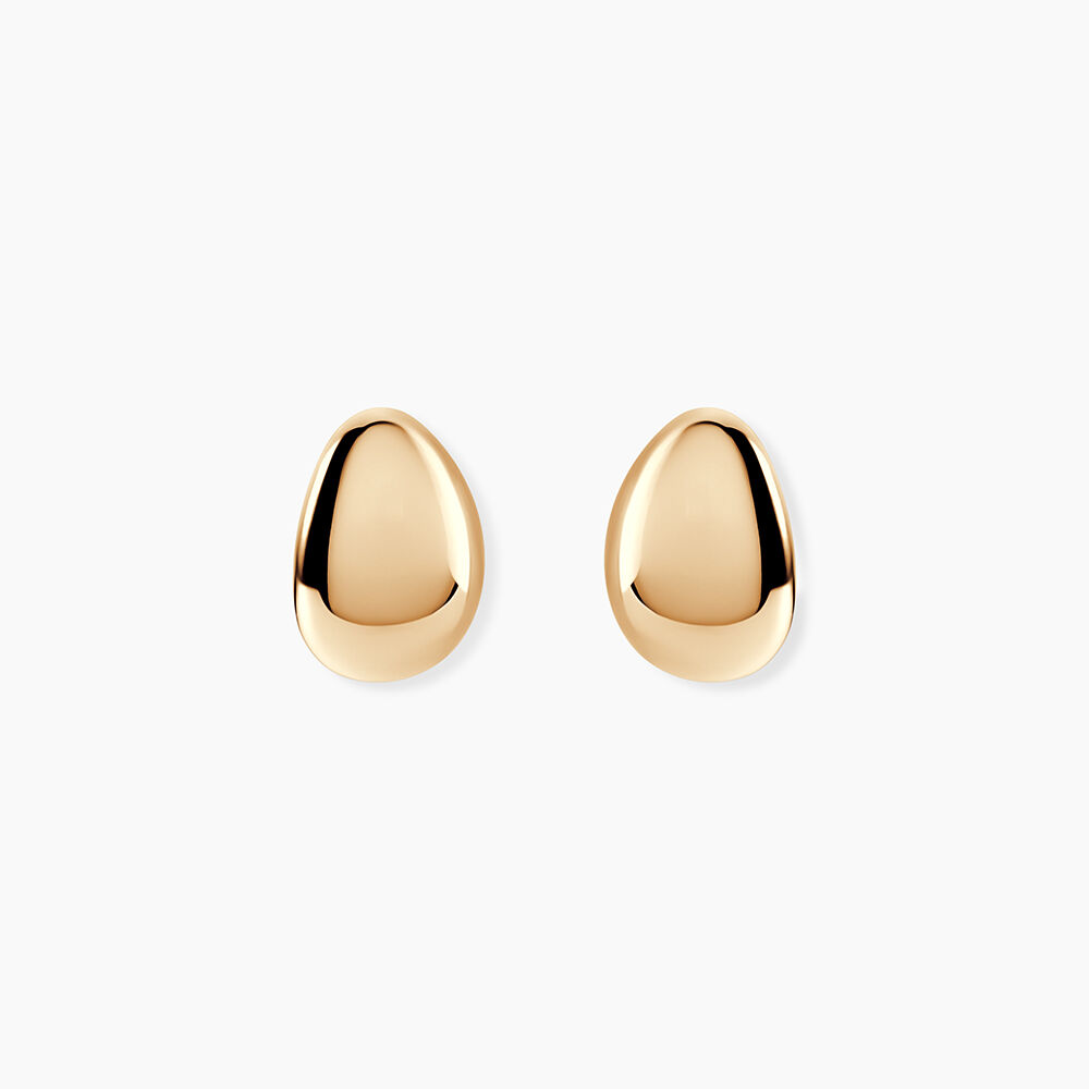 Boucles D'Oreilles Puces Almea Plaqu&eacute; Or Jaune - Puces Femme | Marc Orian