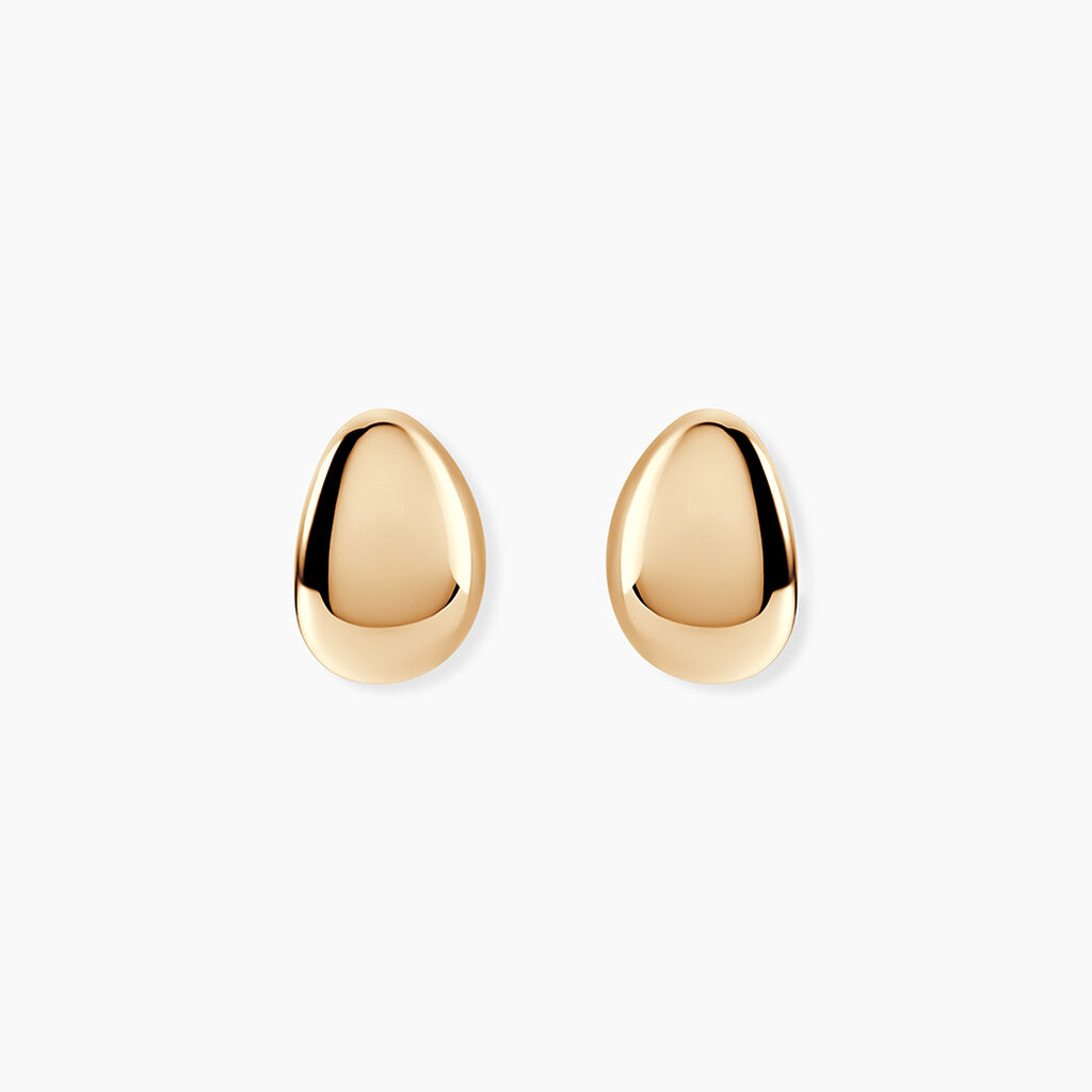 Boucles D'Oreilles Puces Almea Plaqu&eacute; Or Jaune - Puces Femme | Marc Orian