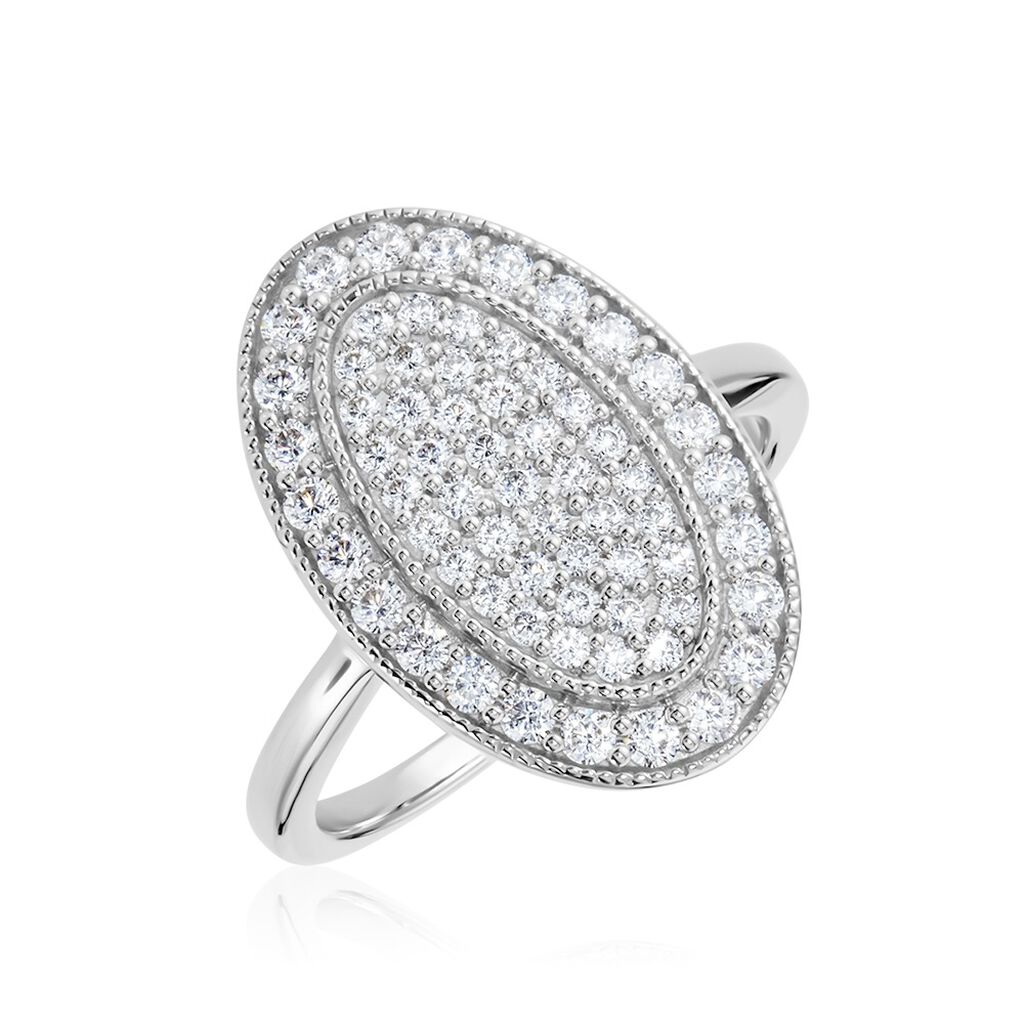 Bague Argent Blanc Eligia Oxydes De Zirconium - Bagues avec pierre Femme | Marc Orian