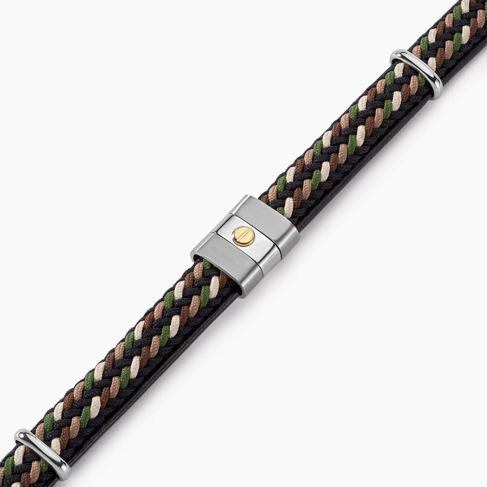 Bracelet Jourdan Cuir Multicolore - Bracelets cuir Homme | Marc Orian