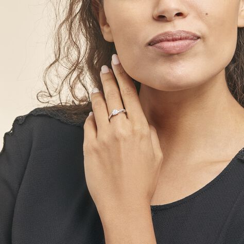 Bague Hebe Or Blanc Diamant - Parure de mariage Femme | Marc Orian