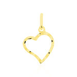 Pendentif Eudocie Coeur Strie Or Jaune - Pendentifs Femme | Marc Orian
