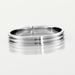 Alliance Rhodium Ruban Plat Palladium Bicolore - Alliances duo Homme | Marc Orian