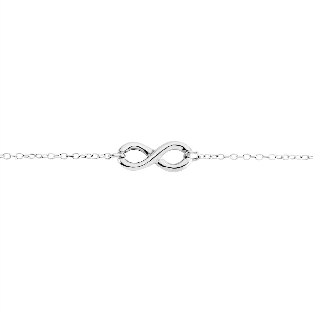 Bracelet Flavia Argent Blanc - Bracelets chaînes Femme | Marc Orian