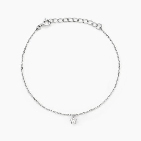 Bracelet Saya Argent Blanc Oxyde De Zirconium - Bracelets chaînes Femme | Marc Orian
