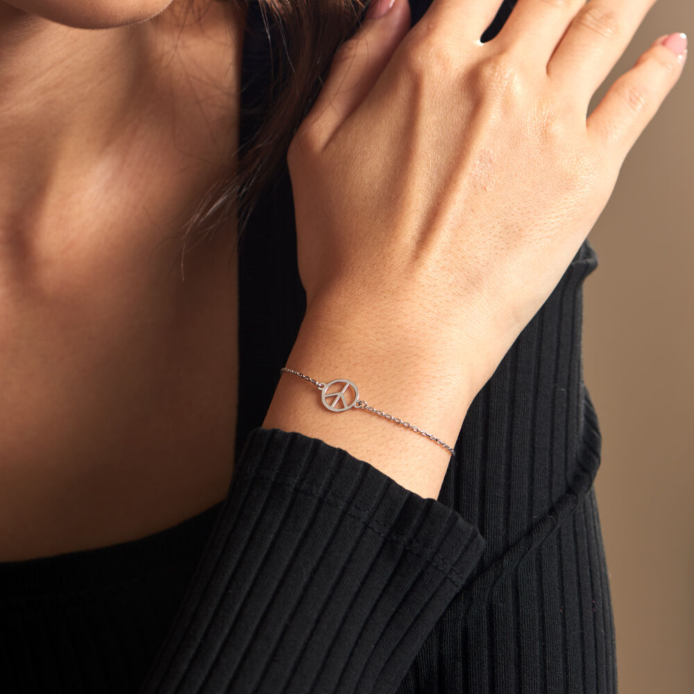 Bracelet Mahli Argent Blanc - Bracelets chaînes Femme | Marc Orian