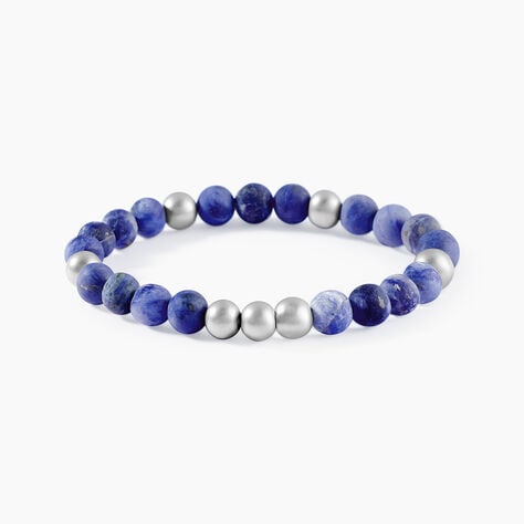 Bracelet Adonis Acier Blanc Pierre De Synthese - Bracelets cha&icirc;nes Homme | Marc Orian