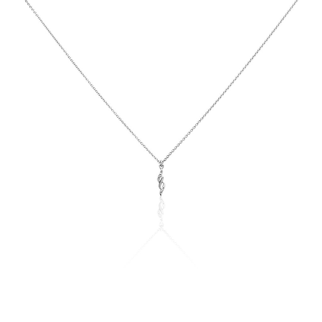 Collier Argent Blanc Lempa - Colliers fantaisie Femme | Marc Orian