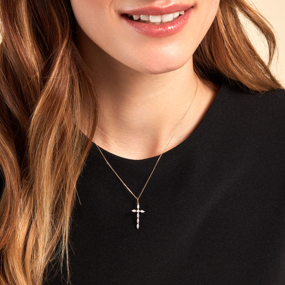 Pendentif Orfeo Or Jaune Oxyde De Zirconium - Pendentifs Femme | Marc Orian