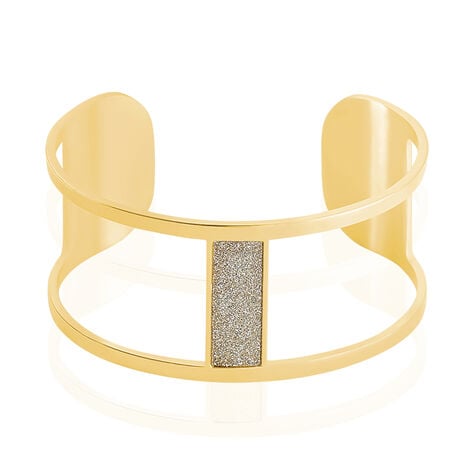 Bracelet Jonc Aness Acier Jaune - Bracelets joncs Femme | Marc Orian