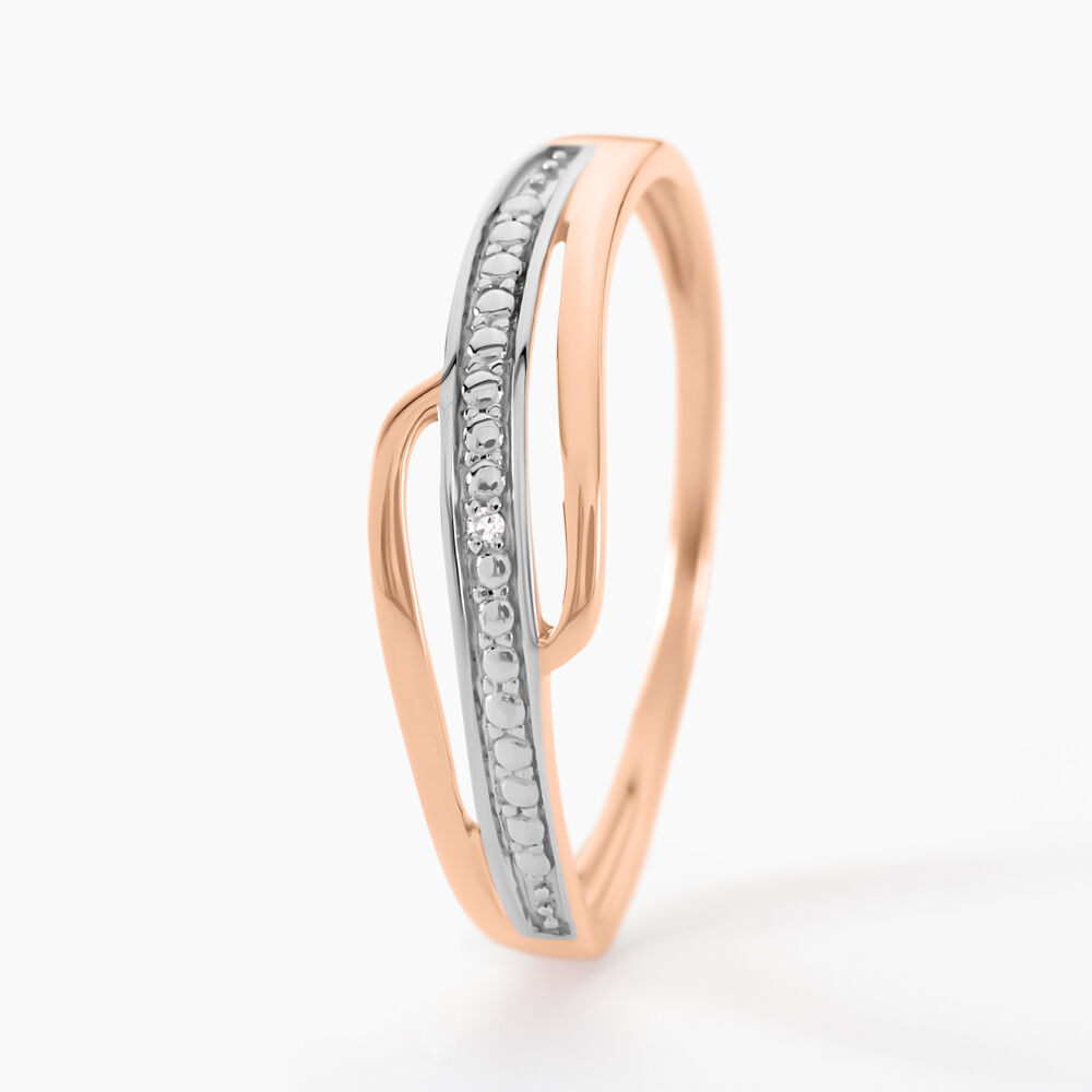 Bague Solena Or Rose Diamant - Parures de mariage Femme | Marc Orian