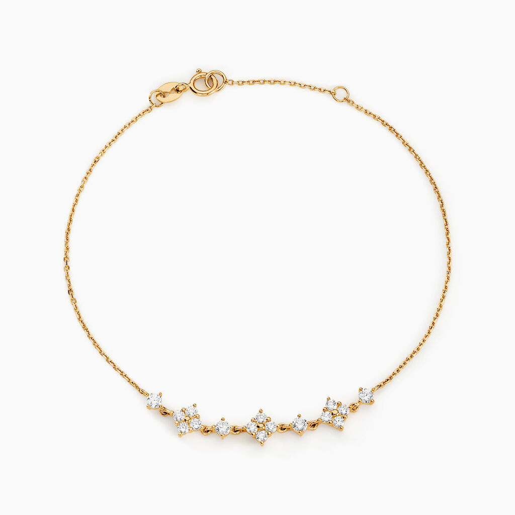 Bracelet Majestueuse Or Jaune Oxyde De Zirconium - Bracelets cha&icirc;nes Femme | Marc Orian