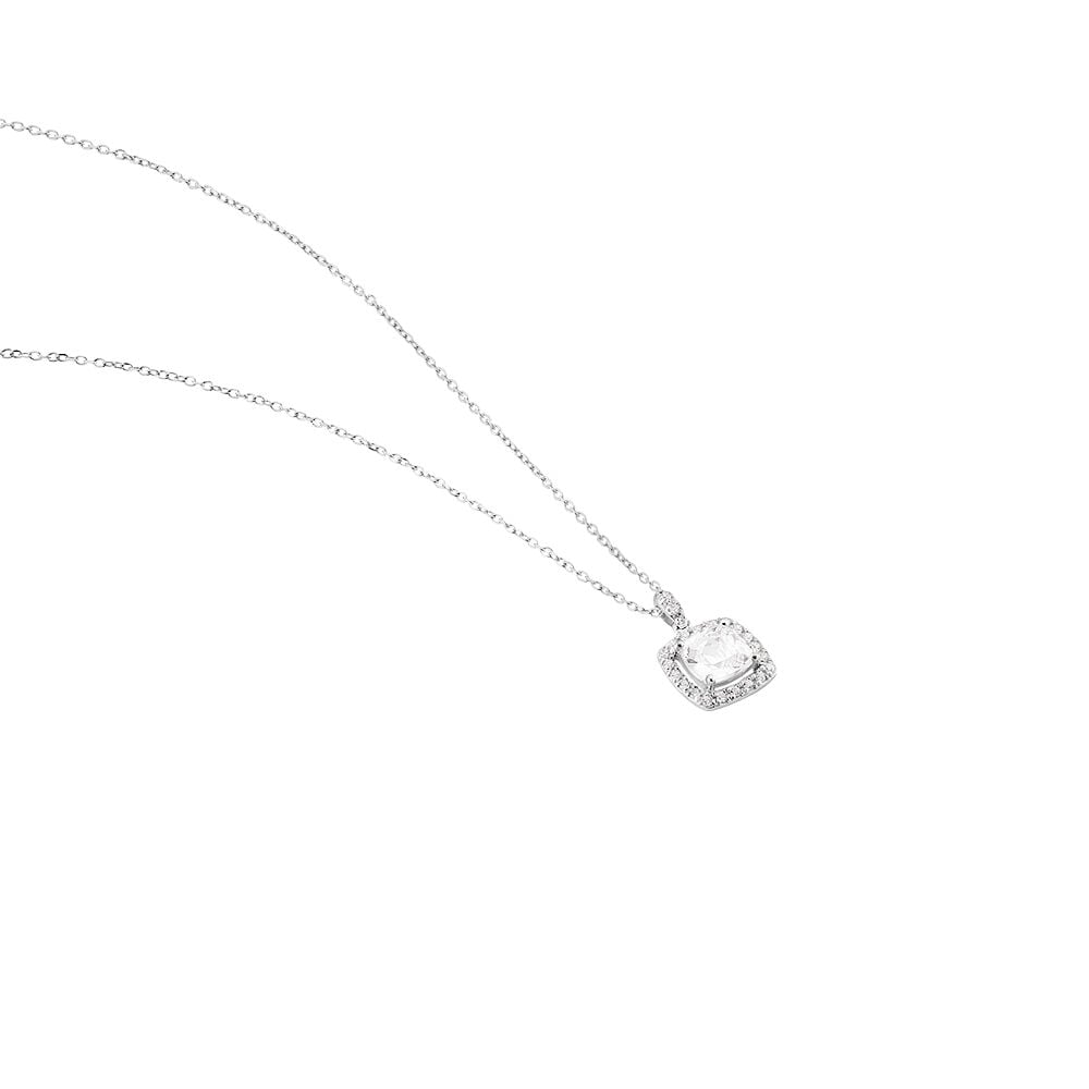 Collier Adrienne Or Blanc Oxyde De Zirconium - Colliers avec pierres Femme | Marc Orian