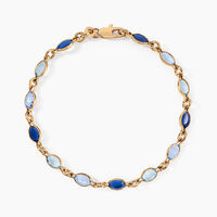 Bracelet Ilvaae Plaqué Or Jaune Pierre De Synthese