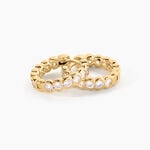 Cr&eacute;oles Gennadi Argent Dor&eacute; A L'Or 750/1000 Oxyde De Zirconium - Cr&eacute;oles Femme | Marc Orian