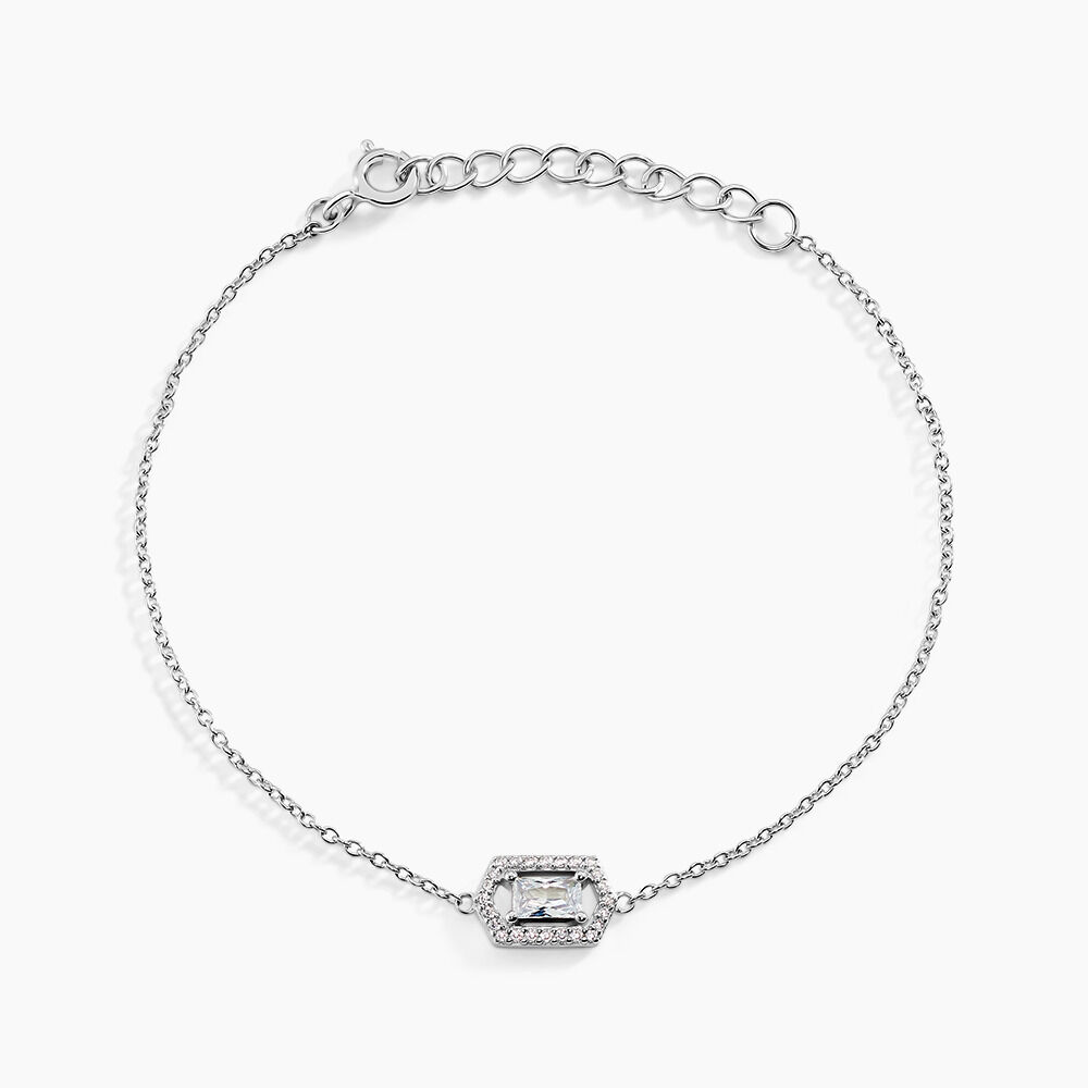 Bracelet Gia Argent Blanc Oxyde De Zirconium - Bracelets chaînes Femme | Marc Orian